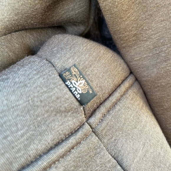 Women's Prana Jacket Green Solid Sherpa S HOLE Hippie BOHO Asymmetrical City - Picture 7 of 16